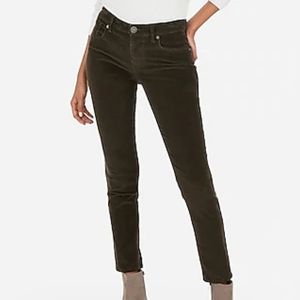 Express Mid Rise Corduroy Ankle Leggings